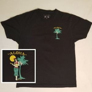 Riot Society Black Aloha Graphic T-shirt